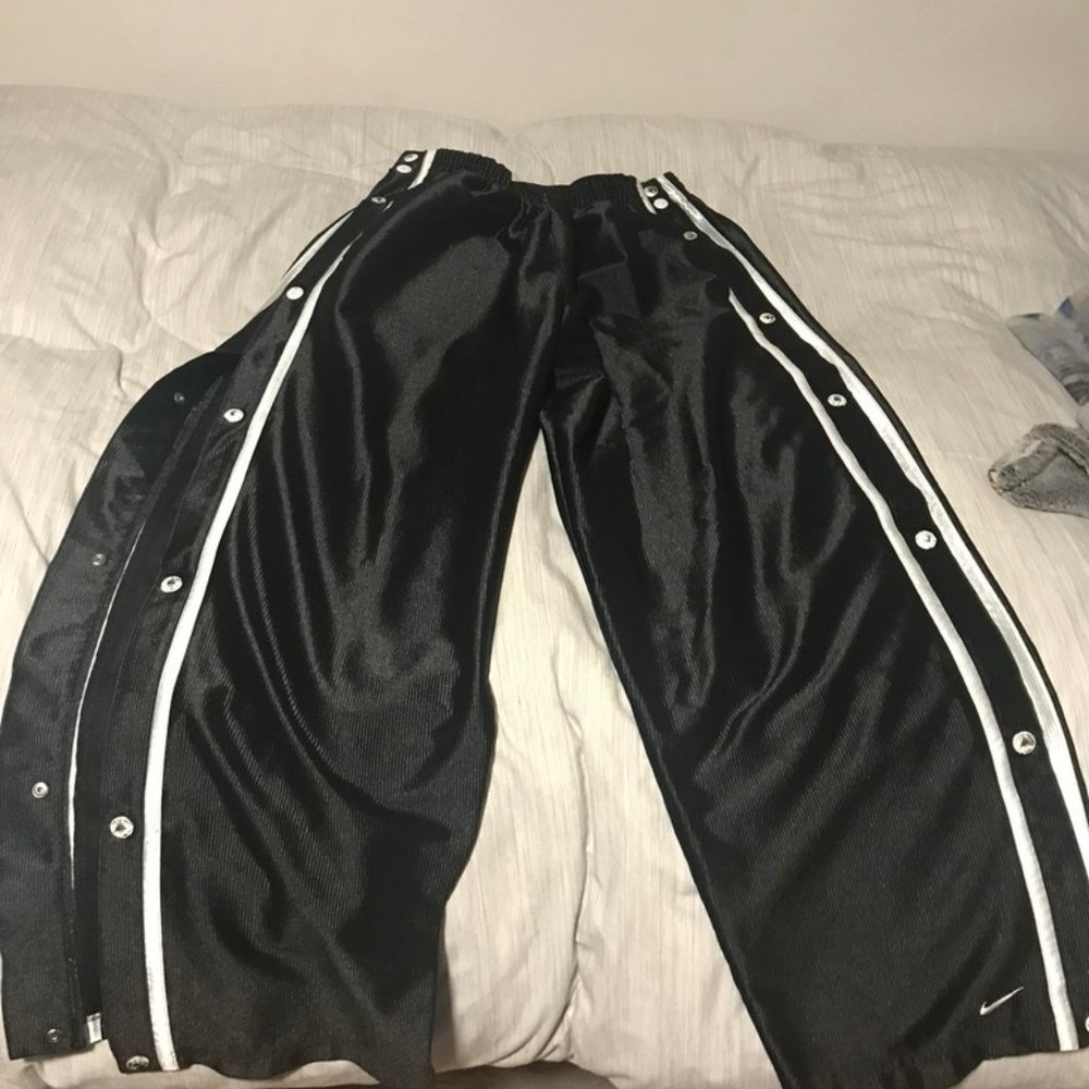 Nike Vintage Snap Tear Away Track Basketball Pants L